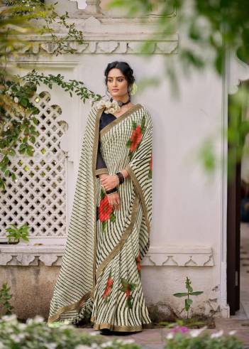 Avantika By Kashvi Fancy Gold Printed Casual Wear Saree Collection